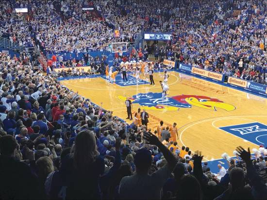 KU basketball leaves TCU with a victory  and a game ball